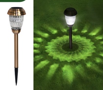 Cross border straight for solar straw terrace light patio garden road decoration light shadow light LED meadow projection ground