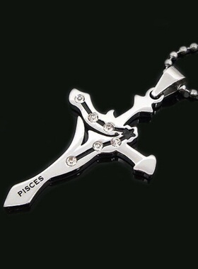 新款促销欧美个性蝙蝠红钻树叶钉子老虎螺旋小饰品配链