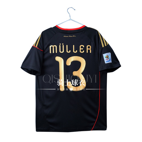 2010德国复古球衣黑金版穆勒克洛泽足球服 MULLER SOCCER JERSEY - 图3