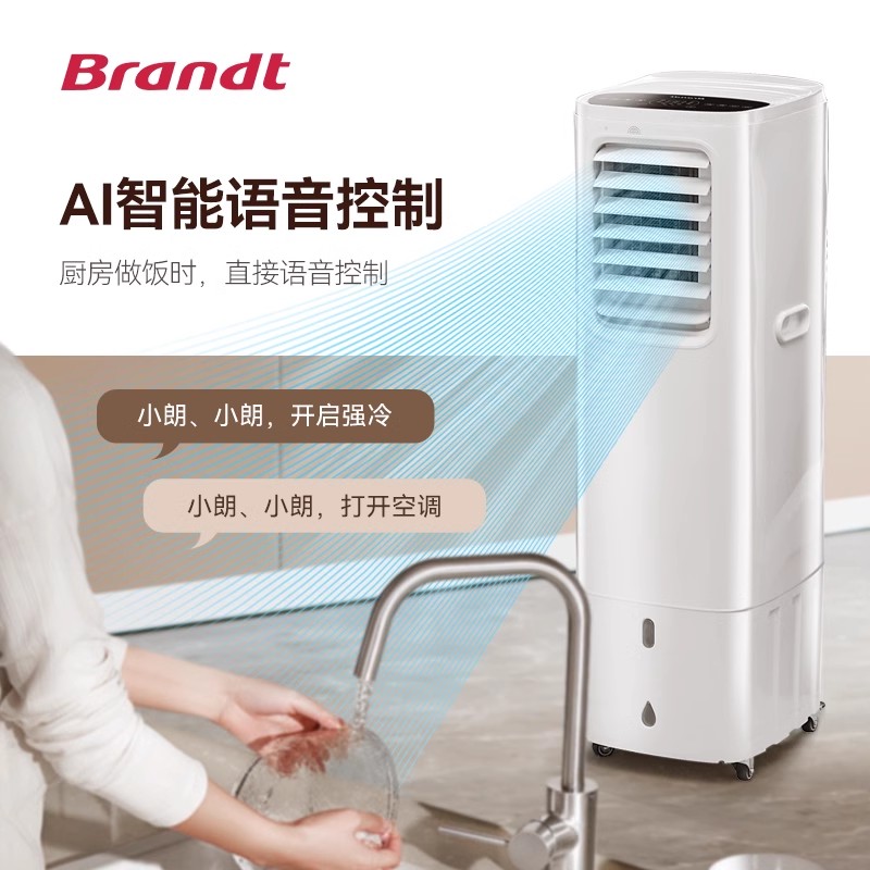 法国白朗Brandt家用厨房专用空调无管免安装可移动无外机专业制冷 - 图2