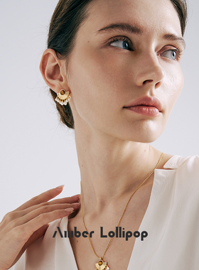 AmberLollipop焦糖咖啡耳钉