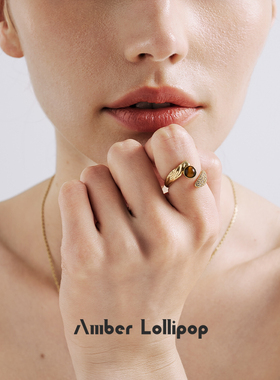 安铂洛利虎眼石戒指女