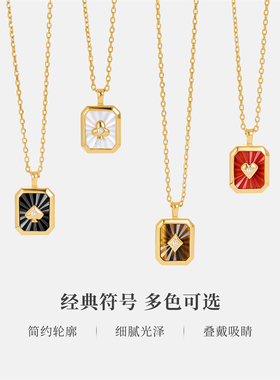 AmberLollipop天然白贝母锁骨链