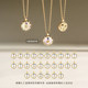 Amber Loli Letter Necklace Women's Style Clavicle Chain