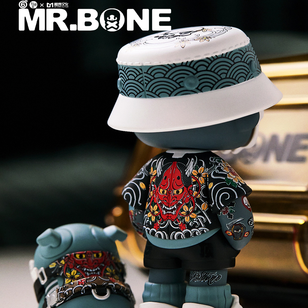 模言工社骨头先生MR.BONE YAKUZA FLASH（闪色纹身）限定潮玩手办 - 图3