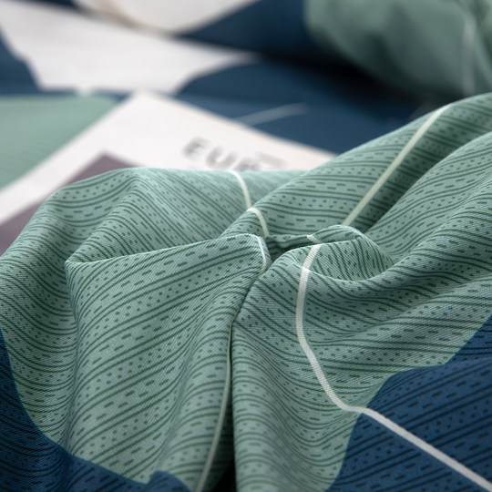 夏季纯棉被套单件100全棉被罩150x200x230被子套单双人枕套三件套