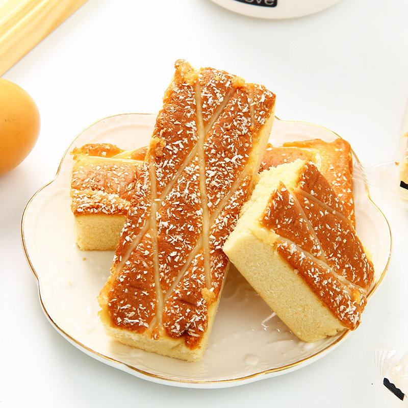 椰蓉蛋糕2000g早餐下午茶手撕面包网红休闲零食小吃整箱面包糕点-图3