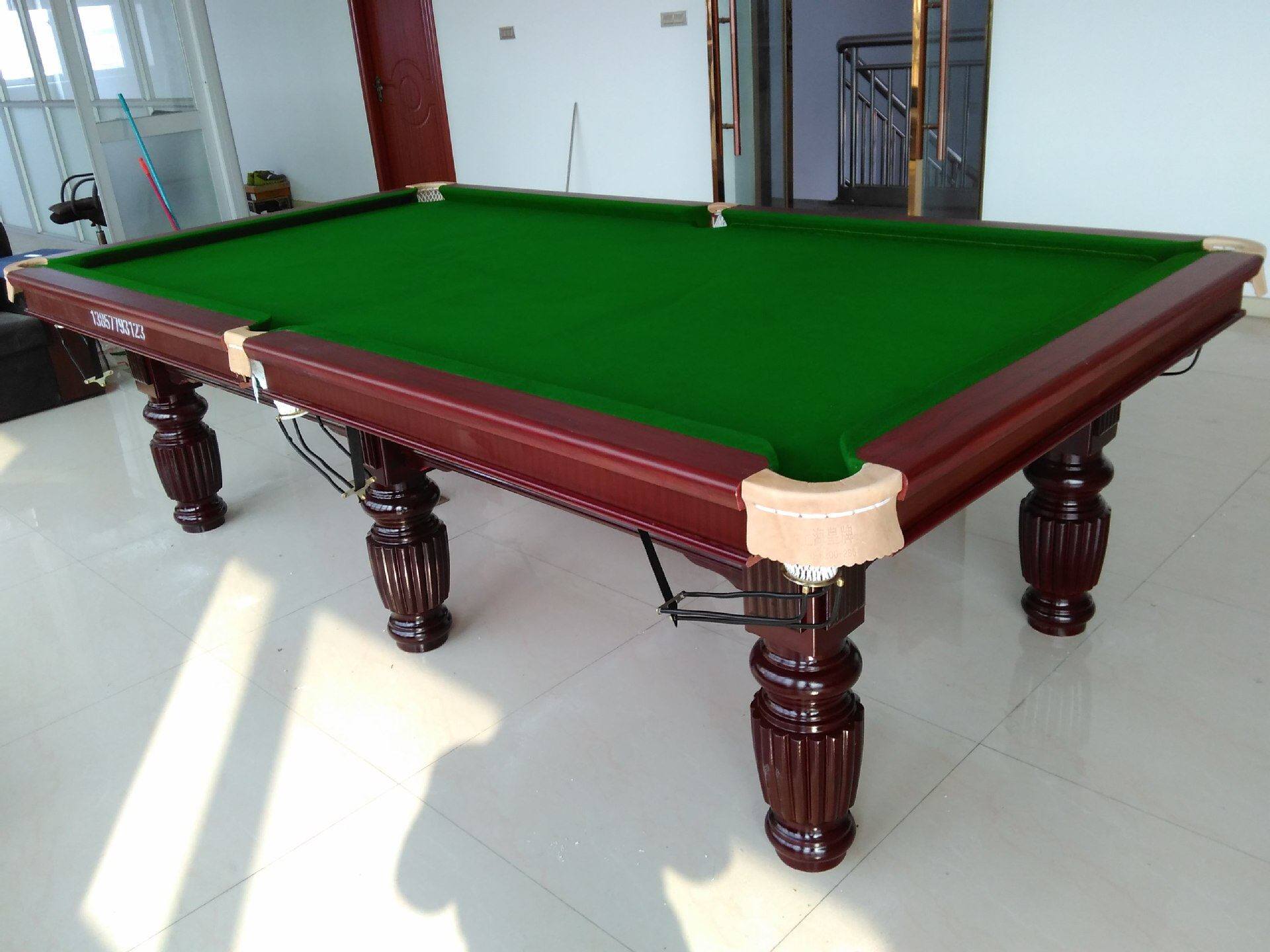 美式台球桌 黑八台球桌移位安装 温州健牌台球桌厂瑞安台球桌价格