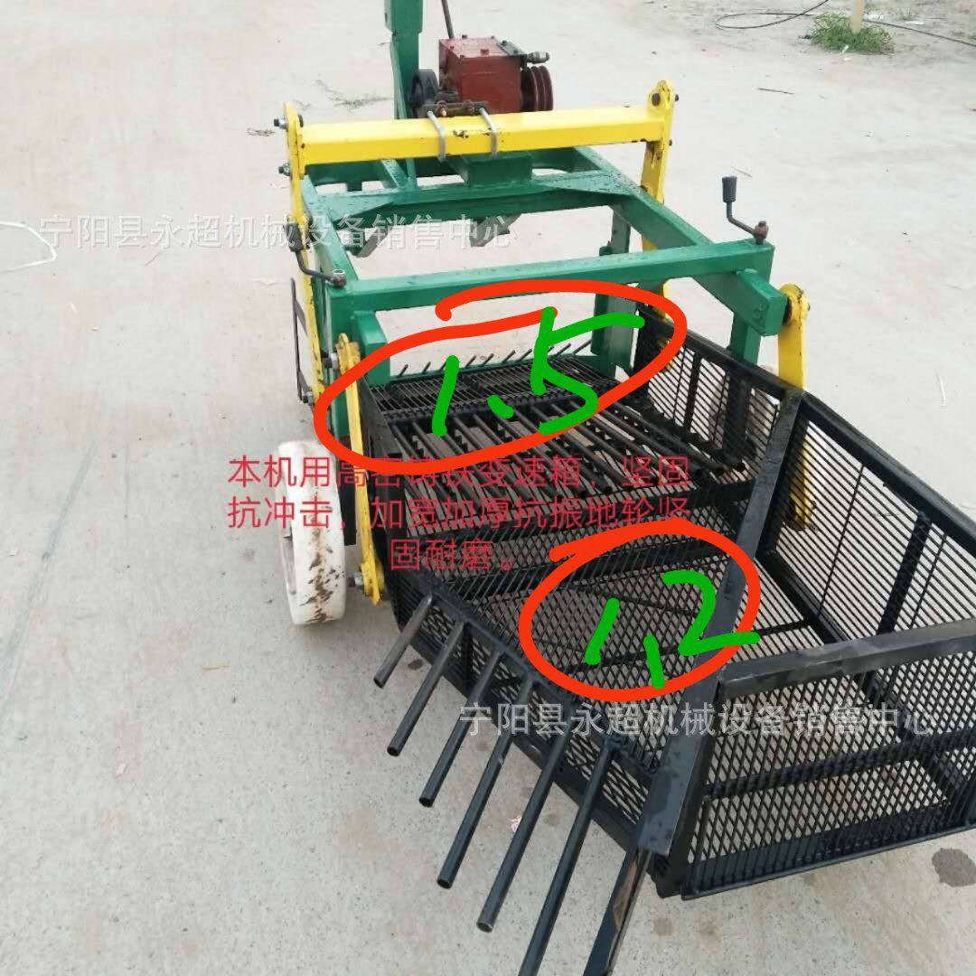 四轮车带铲花生机 平地起垄刨花生机山东德州铺放整齐花生收获机