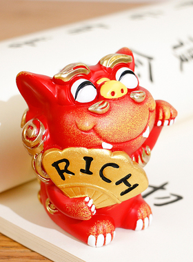 狮三百动物卡通摆放树脂祝福