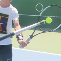 Rotating Tennis Training Pole Trainer Guided Upswing Cutting Shot Serve Fixed V Action Assistant Trainer