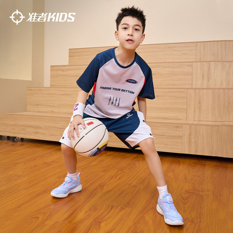 准者儿童篮球排扣裤中大童半开扣宽松透气运动裤学生训练五分短裤,淘宝优惠券,粉丝福利购,淘宝优惠卷