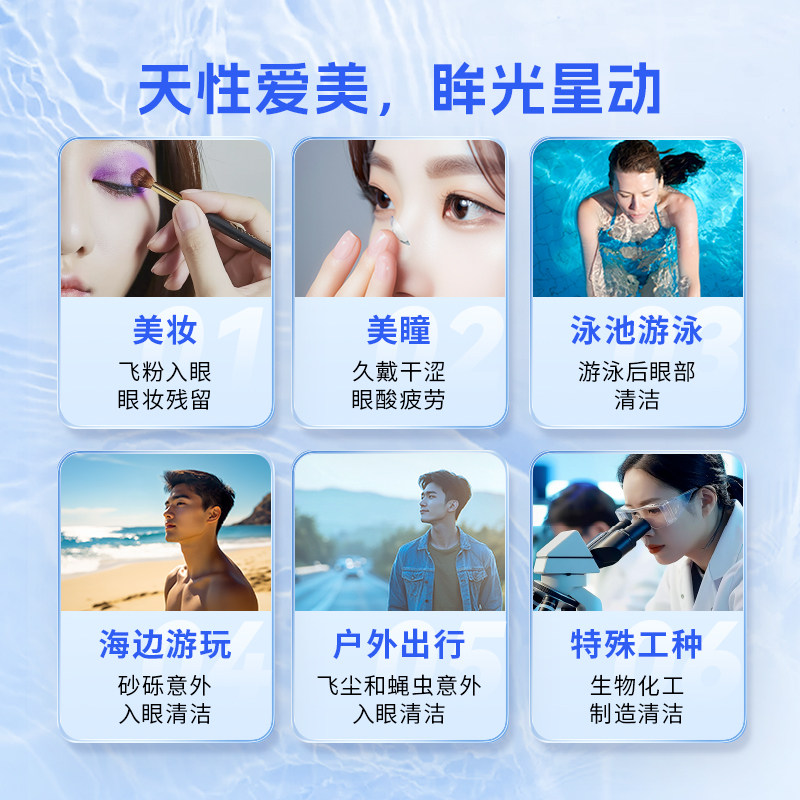 星目之源洗眼液喷雾无防腐剂清洁眼部护理液洗眼睛水清洗眼部