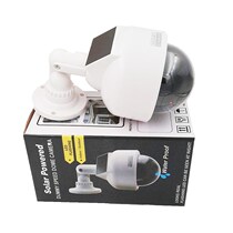 Solar simulation camera with lamp outdoor light control induction full lamp waterproof false monitor T control monitor model bag