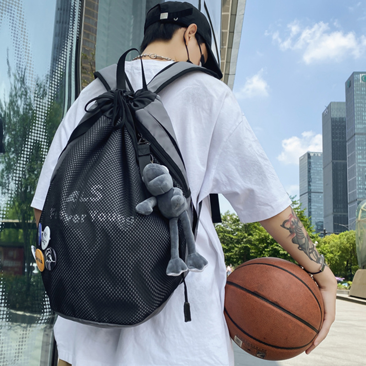 新款篮球包双肩背包男大容量运动健身包女通勤出行背包男士双肩包-图1