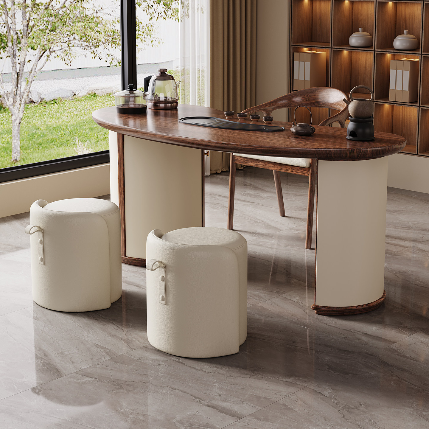 实木茶桌椅组合小户型家用客厅泡茶台一体嵌入式高端办公室茶桌,淘宝优惠券,粉丝福利购,淘宝优惠卷