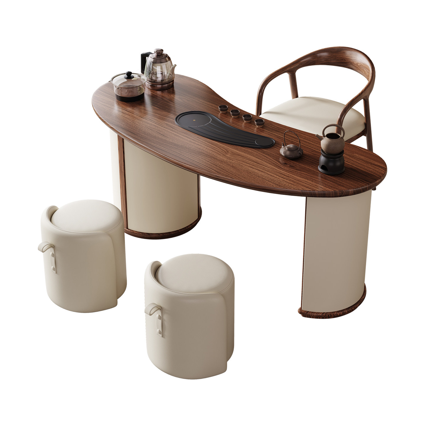 实木茶桌椅组合小户型家用客厅泡茶台一体嵌入式高端办公室茶桌,淘宝优惠券,粉丝福利购,淘宝优惠卷