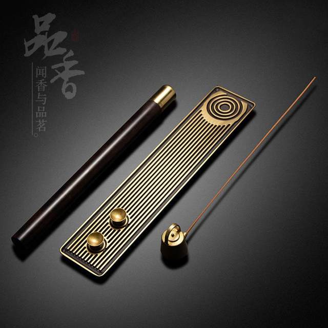 Copper incense burner with incense stick comes with 20 grams of natural incense