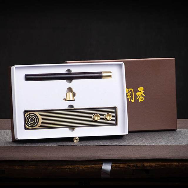 Copper incense burner with incense stick comes with 20 grams of natural incense