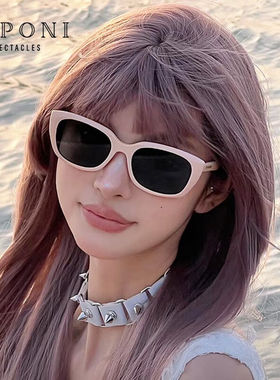 CAPONI猫眼gm墨镜女偏光复古小框太阳镜防紫外线开车专用防晒高级