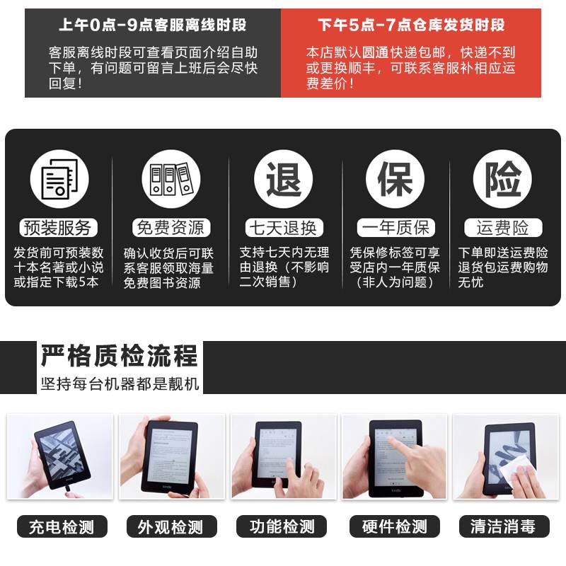 亚马逊KindlePaperwhite4/3/2青春版墨水屏小说电子阅读器Voyage - 图0