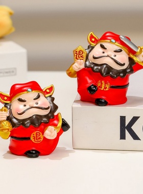 工位钟馗摆件职场桌面装饰