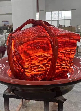 红烧肉雕塑熟食餐饮店美食步行街门店夜市农场发光装饰落地大摆件