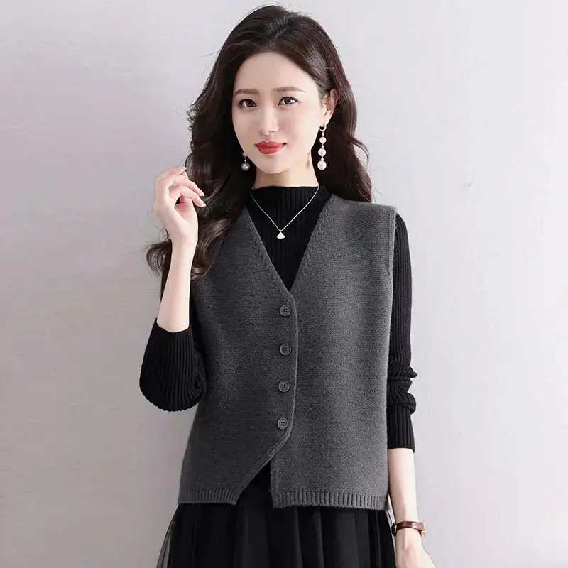 炽岩商贸新年红国风新中式女马甲外穿背心秋冬款外穿毛衣外搭上衣,淘宝优惠券,粉丝福利购,淘宝优惠卷