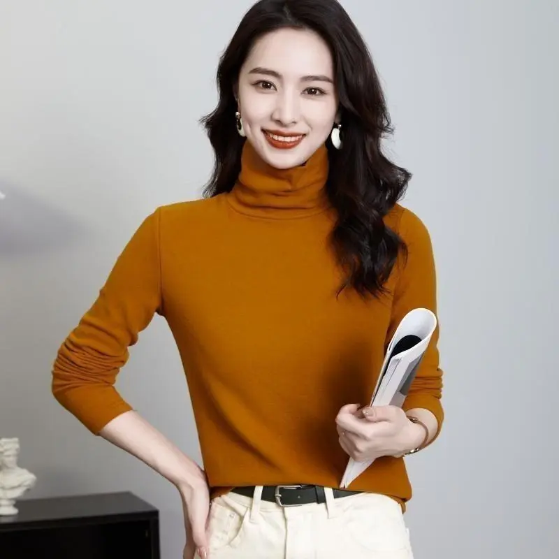 京诚服饰双面德绒安哥拉红高领打底衫女秋冬百搭气质修身内搭上衣,淘宝优惠券,粉丝福利购,淘宝优惠卷