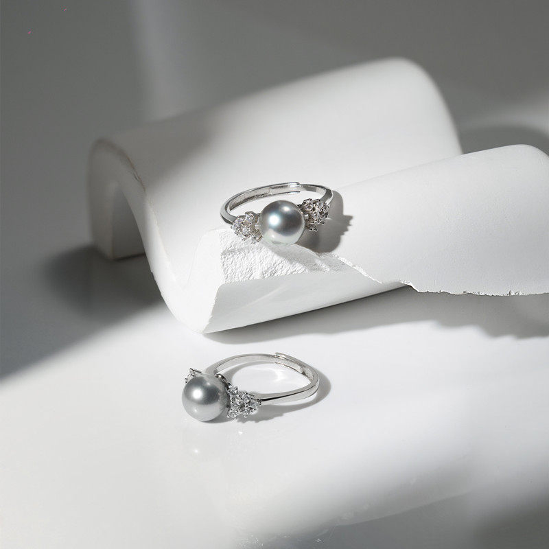 kez天然海水真多麻珍珠akoya指环 kez珠宝手饰