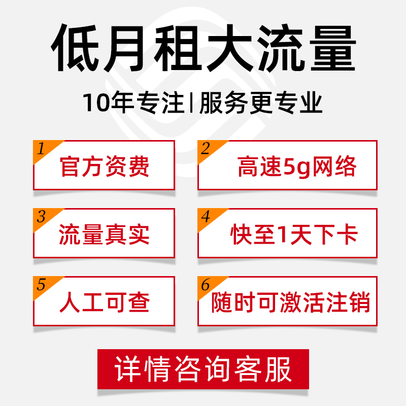 电信流量卡手机卡大流量无线限量全国通用5g电话卡纯上网卡大王卡 - 图1