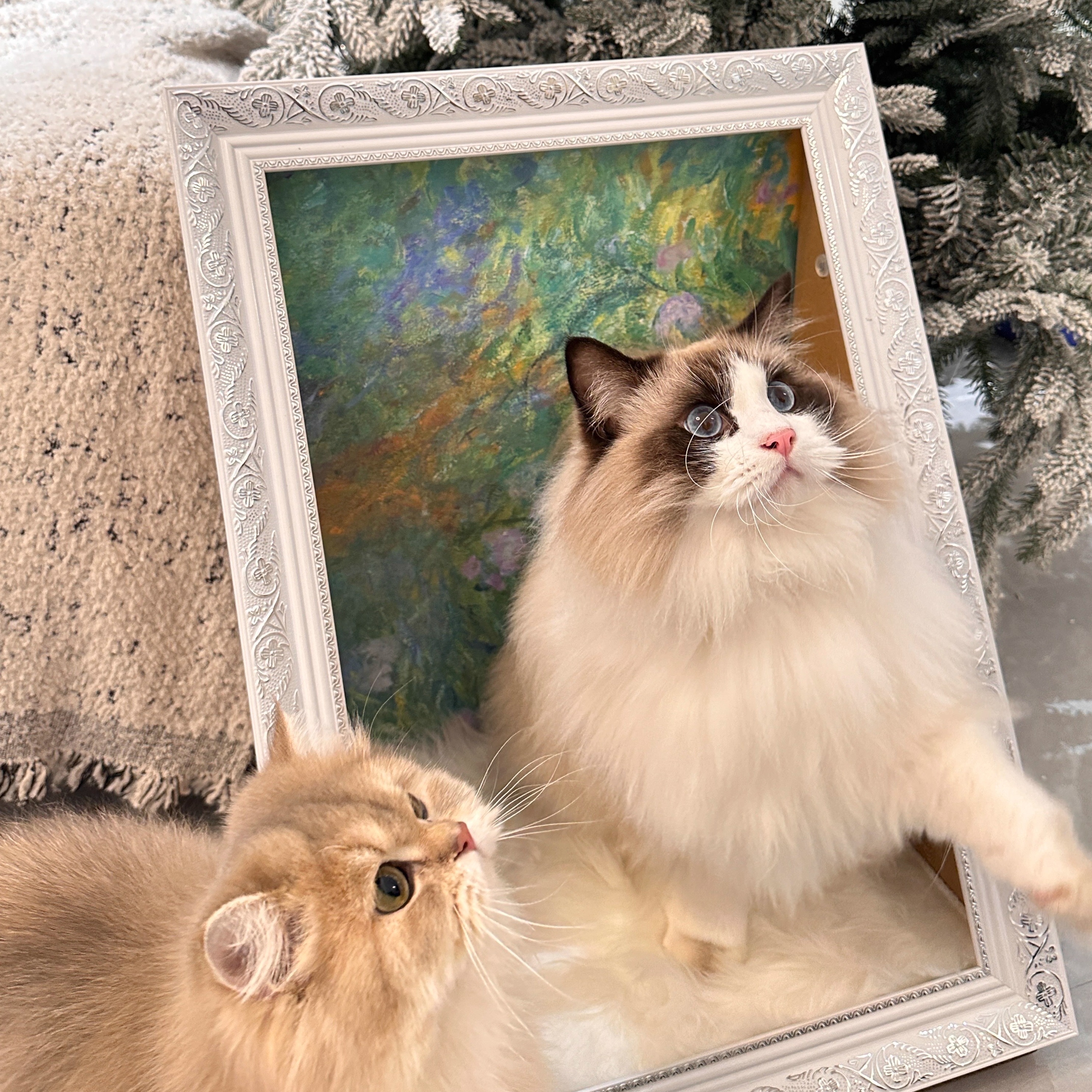 【小红书同款】MeowArt世界名画油画猫窝猫抓板艺术高品质送礼物