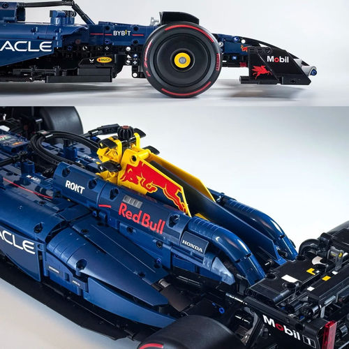 适用乐高1比8红牛F1积木车红牛车队F1赛车跑车机械组拼装积木玩具 - 图1