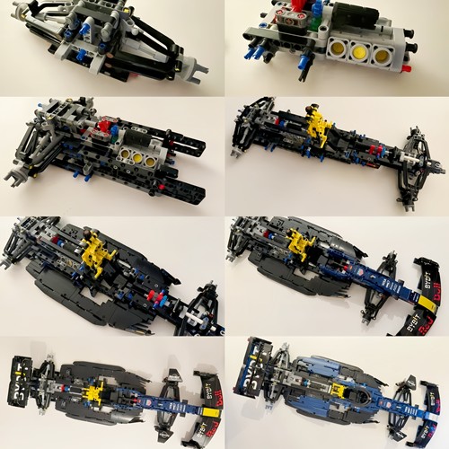 适用乐高1比8红牛F1积木车红牛车队F1赛车跑车机械组拼装积木玩具 - 图3