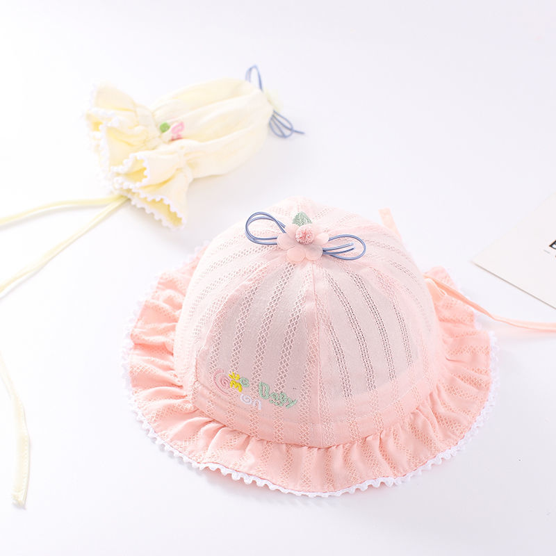 小月龄宝宝遮阳帽三个月婴儿帽0一3月防晒三个月宝宝帽子夏天盆帽 - 图3