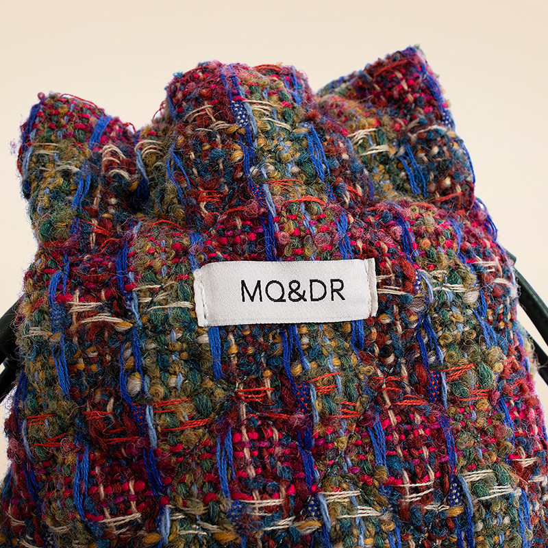 MQ&DR【初雪麋鹿】原创设计格纹水桶包2024新款手提包斜挎单肩,淘宝优惠券,粉丝福利购,淘宝优惠卷