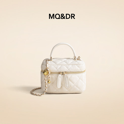 MQ&DR【春蕾茶庄】包包女新款菱格链条盒子包小方包通勤斜挎包 - 图2