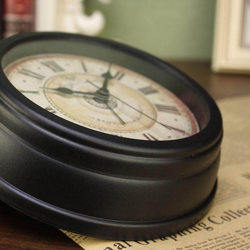 美式桌面时钟摆件客厅家用小型座钟厨房迷你挂钟创意复古闹钟台钟,淘宝优惠券,粉丝福利购,淘宝优惠卷