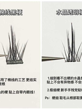 自然交叉妈生感放大双眼假睫毛