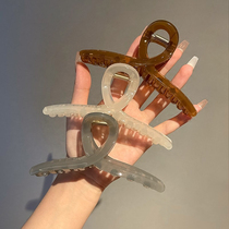 Han Style Acrylic Disc Hair Grab Clip Female size Temperament Shark Clip Rear Brain Spoon Hairspoon Hairpin Clip Head Accessories Hair Clip