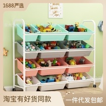 Childrens toy containing shelf multilayer shelving shelf finishing racks kindergarten lockers Baby plotbook shelves