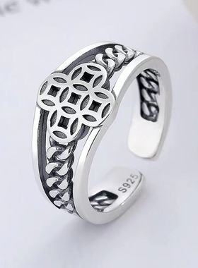 中性纯银不易过敏好运连连招财