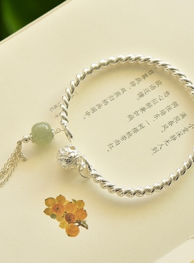 超仙搭配汉服一步一响宫铃流苏手镯女古风铃铛仙气手环送女友闺蜜