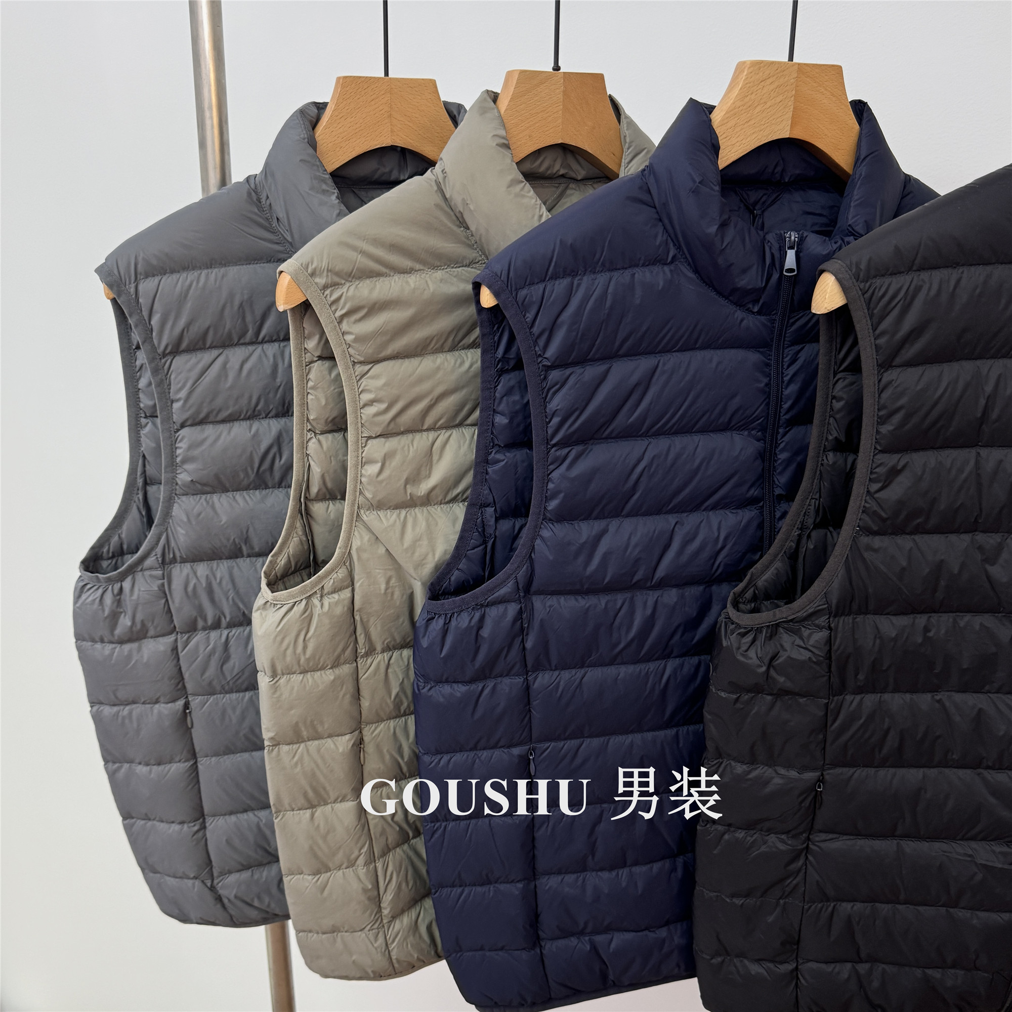 专柜轻薄款内胆90白鸭绒羽绒马甲男士冬季保暖羽绒背心男坎肩马夹,淘宝优惠券,粉丝福利购,淘宝优惠卷