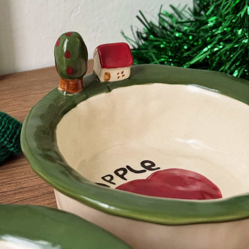 创意漂亮餐具小众碗具酸奶碗个人专用水果沙拉碗麦片燕麦甜品碗 - 图3