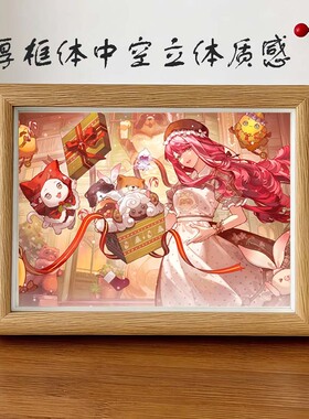 Nikki暖暖大喵奇迹大陆相框摆件装饰无限暖暖周边装饰礼物送暖妈