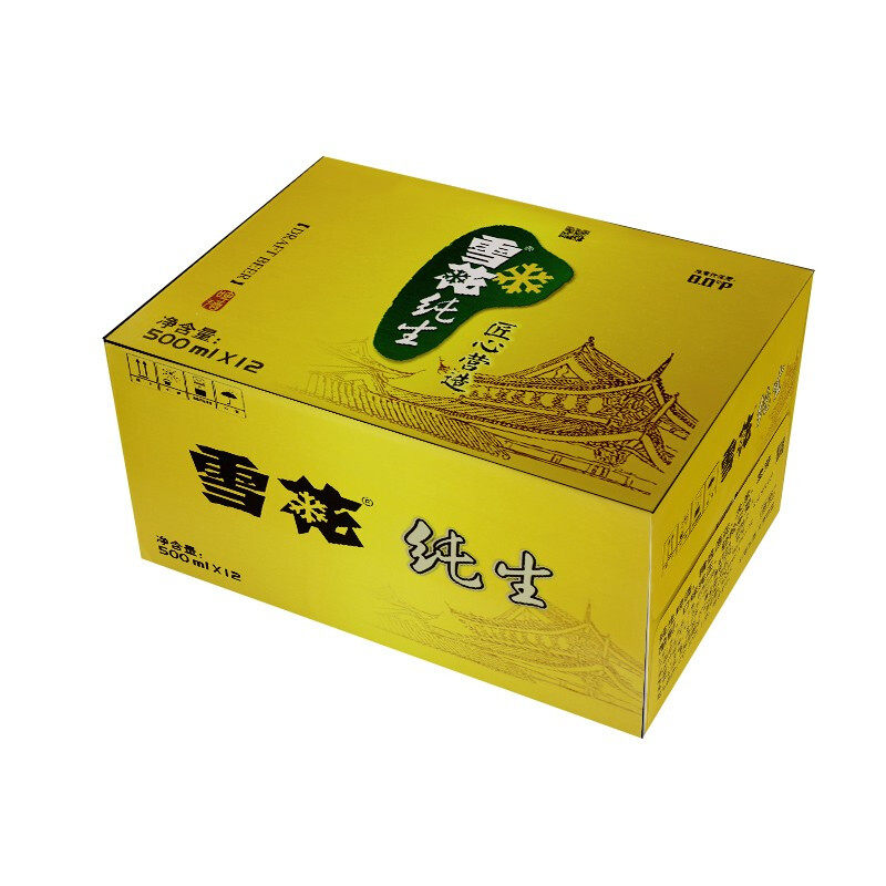 雪花啤酒(Snowbeer)8度 纯生 500ml*24听整箱装【纯生工艺】703