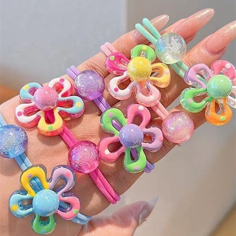 儿童可爱彩色花朵皮筋扎头发不伤发小女孩头绳2026新款高弹力发圈,淘宝优惠券,粉丝福利购,淘宝优惠卷