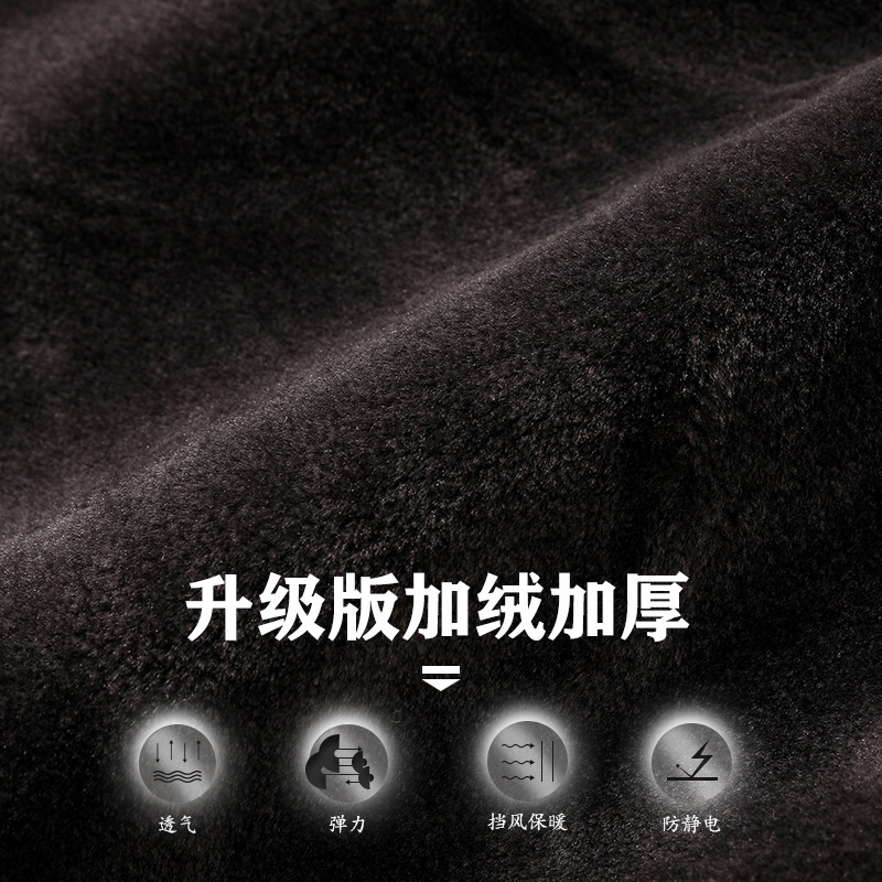 中老年唐装男套装爸爸冬装加绒加厚 唐老头唐装