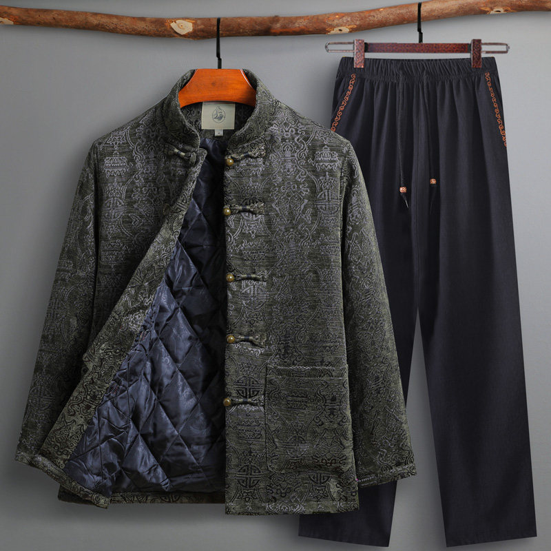 中国风冬季 唐老头唐装